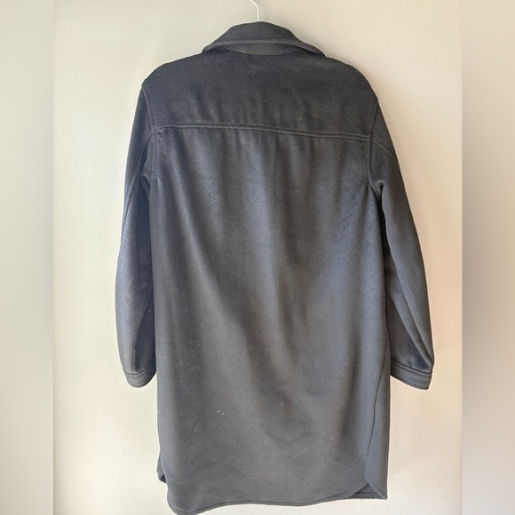 NWT H&M size small Women's Black Longline Shirt/Jacket, button up - Picture 6 of 8